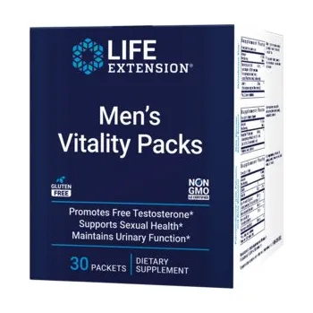 Zdraví Life Extension Men's Vitality Packs Doplněk stravy pro muže 30 x 3 ks, kapsle + softgel, EXP. 11/2025