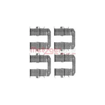 Brzdový komplet METZGER Sada příslušenství, obložení kotoučové brzdy 1091734