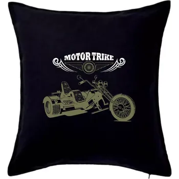 Polštář Moto trike - Polštář 50x50 - 50x50 - Pouze potah ( Černá )