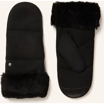 Módní doplněk Roeckl Dámské Palčáky Igloo S&nbsp;Pravou Kožešinou, černá, 7,5