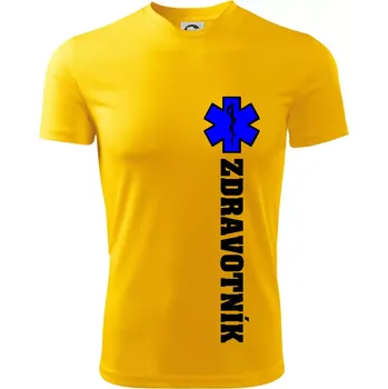 Chlapecké tričko Hvězda života - zdravotník - Dětské triko sportovní (dresovina) - 158 cm/12 let ( Žlutá )