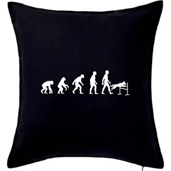 Polštář Evoluce agility muž - Polštář 50x50 - 50x50 - Pouze potah ( Černá )