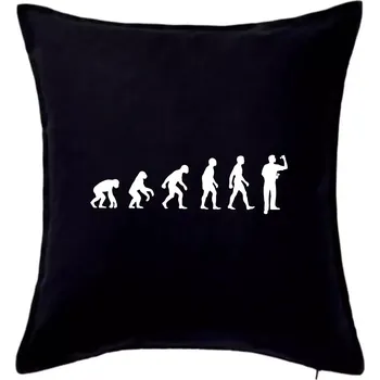 Polštář Evoluce šipky - Polštář 50x50 - 50x50 - Pouze potah ( Černá )