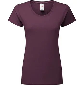 Dámské tričko Fruit of the Loom Dámské triko 61-424-0 Dark Plum M