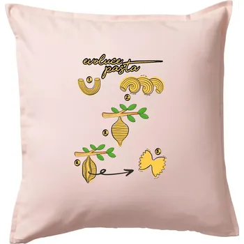 Polštář Evoluce pasta - Polštář 50x50 - 50x50 - Pouze potah ( Světle růžová )