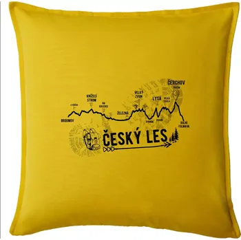 Polštář Profil Český les - Polštář 50x50 - 50x50 - Pouze potah ( Žlutá )