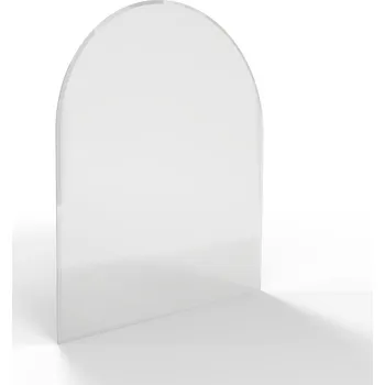 Sklo pod kamna - FLAMINGO Oblouk 1000x1200 mm, fazeta / R500 / 6 mm