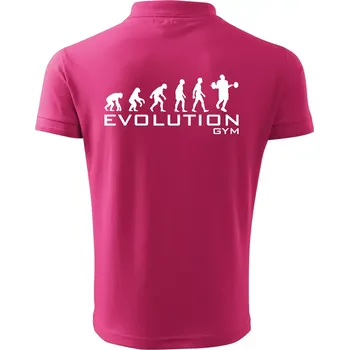 Pánská košile Evoluce Gym - Polokošile pánská Pique Polo 203 - XL ( Purpurová )