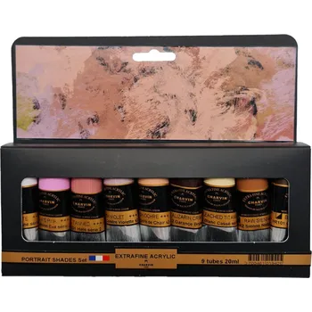 Vodová barva Charvin Paris Akrylové barvy Extra Fine Portrét sada 9x20 ml