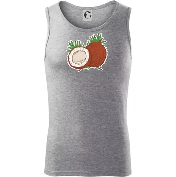 Kokos - Tílko pánské Core - S ( Tmavě šedý melír )