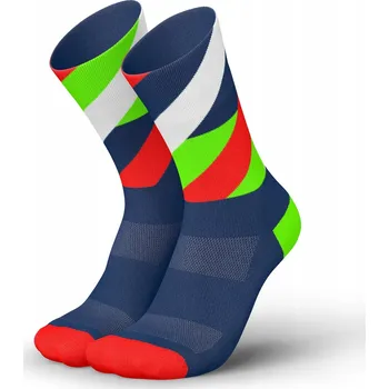 Pánské ponožky Incylence Běžecké Ponožky Running loops navy/green/inferno (39-42)
