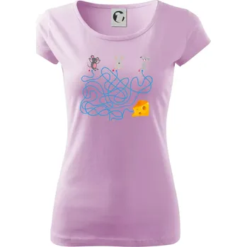 Dámské tričko Myší cesta hlavolam - Dámské triko Pure - 3XL ( Orchid )