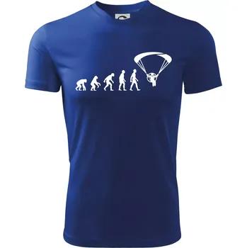 Evoluce paramotor - Dětské triko sportovní (dresovina) - 158 cm/12 let ( Královská modrá )