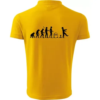Pánská košile Evoluce Zombie (Hana-creative) - Polokošile pánská Pique Polo 203 - M ( Žlutá )