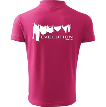 Pánská košile Evoluce spodního prádla - Polokošile pánská Pique Polo 203 - M ( Purpurová )