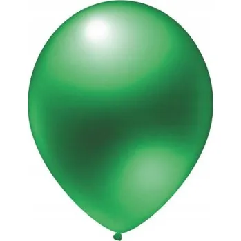 Balónek Balónky ZELENÉ METALICKÉ VELKÉ 12 Ks 28 cm (11")