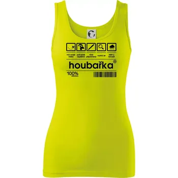 Čárový kód - Houbařka - Dámské tílko - M ( Limetková )