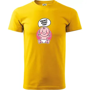 Nechce někdo ven - Triko pro porodní asistentku - Triko extra velké (5-8XL) - 7XL ( Žlutá )