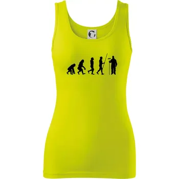 Evoluce malíř pokojů - Dámské tílko - XL ( Limetková )