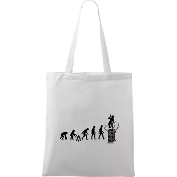 Evoluce kominík - Taška bavlněná - 42 x 38 cm ( Bílá )