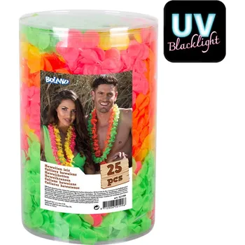 Karnevalový kostým Havajské věnce sada 25ks neonové barvy