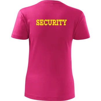 Purpurové dámské tričko Security - barva purpurová - velikost XXL