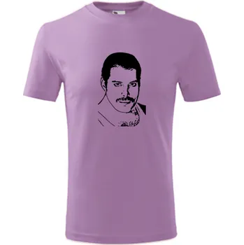 Fialové dětské tričko Freddie Mercury - barva fialová - velikost 6let