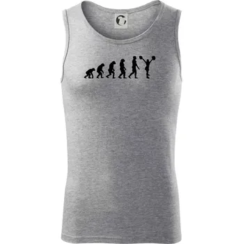 Evolution cheerleading - roztleskávačka - Tílko pánské Core - L ( Tmavě šedý melír )