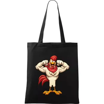 Svalnatý kohout - Taška bavlněná - 42 x 38 cm ( Černá )