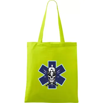 Lebka lékař - Taška bavlněná - 42 x 38 cm ( Limetková )