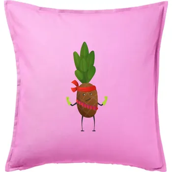 Polštář Ananas indián - Polštář 50x50 - 50x50 - Pouze potah ( Růžová )