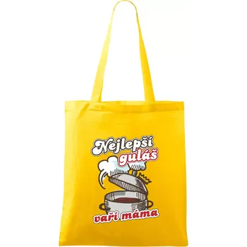 Nejlepší guláš vaří máma - Taška bavlněná - 42 x 38 cm ( Žlutá )