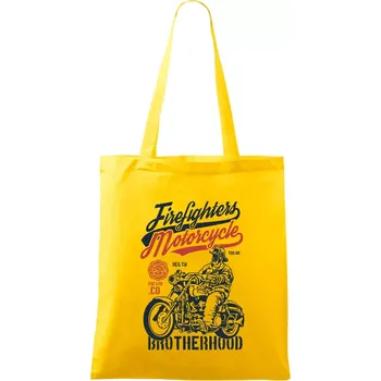 Firefighters Motorcycle - Taška bavlněná - 42 x 38 cm ( Žlutá )