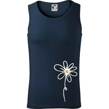 Kopretina - dole na výšku - Tílko pánské Core - 2XL ( Námořní modrá (velmi tmavá - téměř černá) )