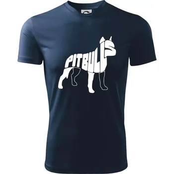 Pit Bull Teriér - Dětské triko sportovní (dresovina) - 158 cm/12 let ( Námořní modrá (velmi tmavá - téměř černá) )