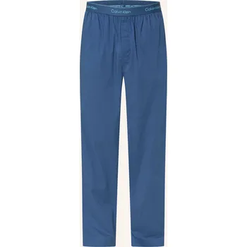 Pánské pyžamo Calvin Klein Pánské Pyžamové Kalhoty Cotton Poplin, modrá, 50