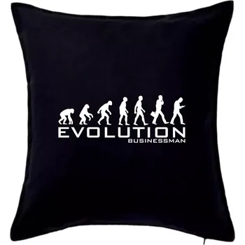 Polštář Evoluce Businessman - Polštář 50x50 - 50x50 - Pouze potah ( Černá )
