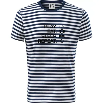 Play Eat Sleep Repeat tenis - Triko na vodu - XS ( Prouhovaná )