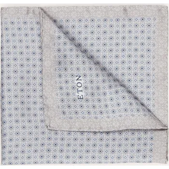 Kravata Eton Kapesníček Do Náprsní Kapsy, světle šedá / modrá