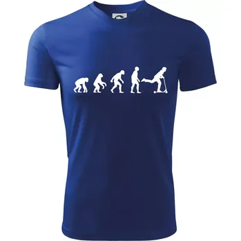 Evoluce koloběh koloběžka - Dětské triko sportovní (dresovina) - 146 cm/10 let ( Královská modrá )