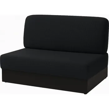 Napínací potah Univerzální napínací potah na pohovku - Černý fleece, 2 díly