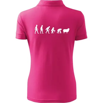 Evoluce ovce - Polokošile dámská Pique Polo - XS ( Purpurová )