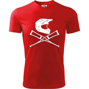 Cross helma / berle - Dětské triko sportovní (dresovina) - 146 cm/10 let ( Červená )