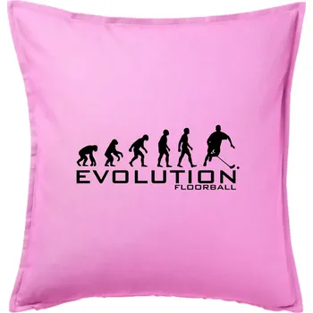 Polštář Evoluce Floorball - Polštář 50x50 - 50x50 - Pouze potah ( Růžová )