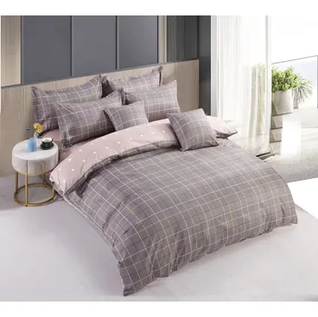 Povlečení 3DÍLNÉ KREPOVÉ POVLEČENÍ - KARO Krepové povlečení