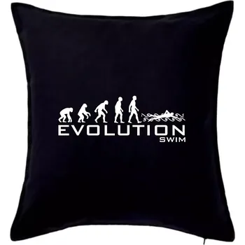 Polštář Evoluce Swim - Polštář 50x50 - 50x50 - Včetně výplně ( Černá )