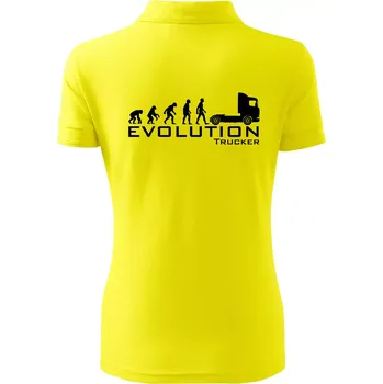 Evoluce trucker - Polokošile dámská Pique Polo - XL ( Citrónová )