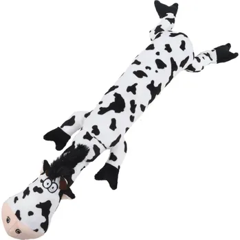 Hračka pro psa Huhubamboo hračka plyšová dlouhá kráva