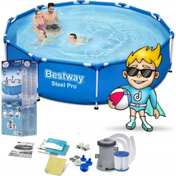 Bazén Bazén rámový Bestway kulatý 305 cm výška 76 cm objem 4678 l
