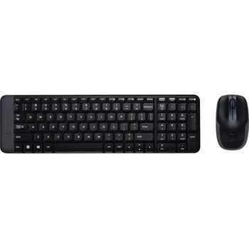 Klávesnice Logitech MK220 sada klávesnice US, s bezdrátovou optickou myší, 2.4 [Ghz] (920-003161)